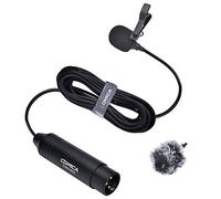 comica XLR Lavalier Condenser Microphone,CVM-V02O Omnidirectional Lapel Lavalier Microphone,Clip on Mic Interview Kit for Recorder Mixer camcorders Zoom H4n H5 H6 Tascam DR 40 DR100 (5.9f,1 Pack)