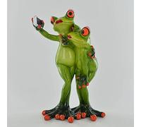Comical Frogs - Selfie Couple Comical Gift Home Decor Novelty Present H15cm