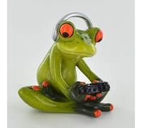Comical Frogs - Super Gamer Novelty Gift Joke Present Home Decor H8cm