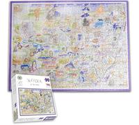 Comical Map Of Suffolk by Tim Bulmer - 1000 Piece Puzzle for Adults