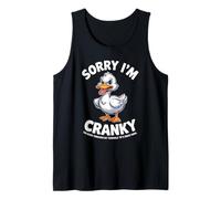 Comical Sorry Im Cranky Terrible 70s Duck Birthday Women Men Tank Top