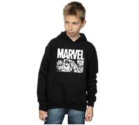 Comics Action Tiles Hoodie Marvel Black 7-8 Years