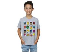 Comics Faces T-Shirt Marvel Grey 9 Years