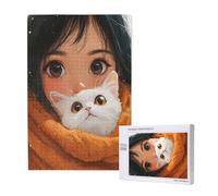 Comics Jigsaw Puzzles for Adults 500, Cat Large Wooden Puzzles for Adults, Funny/Difficult/Impossible/Challenging Decompression Games, As a Birthday for Women and Men 2T-1965