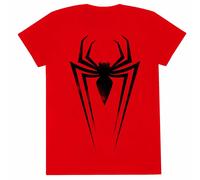 Marvel Unisex Adult Comics Spider-Man Symbols T-Shirt, Red/Black, S
