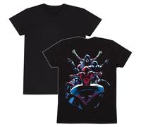 Official Marvel Comics T-Shirt - Spider-Man Spiderverse Back Print Fan Apparel