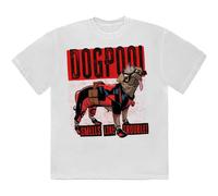 Deadpool Dogpool Smells Like Trouble T Shirt Marvel White XXL