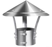 Comignolo In Acciaio Inox Cono Camino Copertura Per Camino Esterno Tubo Della Galvanized Rain Cap Cone Top Chimney Cap Fireplace Chimney Caps Chimney Flue Cover Roof Rain Cap Vent