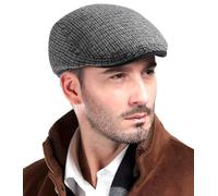 Comilaka Mens Flat Cap Newsboy Cap Gatsby Winter Beret Adjustable Classic Hat Hunting Cap Ivy Irish Hats