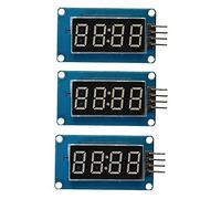 Comimark 3Pcs 4 Bits TM1637 Digital Tube LED Clock Display Module for Arduino Due UNO 2560 R3