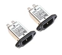 Comimark EMI RFI Filter AC 250V 10A CW1D-10A-T Suppressor Power Line Noise Filter (2Pcs)