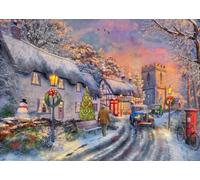Coming Home for Christmas - Ravensburger 500 Piece Large Format Jigsaw Puzzle for Adults & Families | Festive Winter Village Scene Idea
