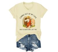Coming Out of My Cave and I've Been Doing Just Fine T-Shirt V Neck, Jesus Tshirt, Unisex
