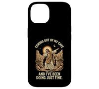 Coming Out of My Cave Dabbing Jesus Christian Religion Humor Case for iPhone 14