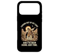 Coming Out of My Cave Dabbing Jesus Christian Religion Humor Case for iPhone 17 Pro Max