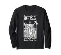 Coming Out Of My Cave Jesus - Christian Easter Meme Long Sleeve T-Shirt