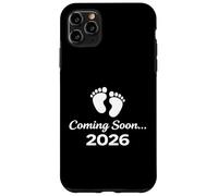 Coming Soon 2026 Baby Footprints Announcement Design Case for iPhone 11 Pro Max