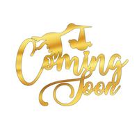 Coming Soon Baby Shower Cake Topper Acrylic 3mm Thick and Classy - 6" & 4.68" (RED)