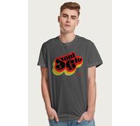 Coming To America Men's Soul Glo Hair Product Logo T-Shirt in Charcoal | Size: Large Coming To America Charcoal L