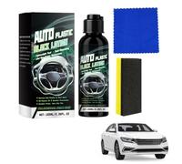 Comioke Back to Black Trim Restorer, Car Plastic Restorer Black for Car Interior & Exterior, Revives Faded Black Plastic & Rubber, Prevents Aging & Cracks, Long-Lasting Shine (100ml)
