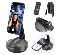 COMITOK Magnetic Auto Face Tracking Stand MOTA Tripod with Remote Controller for iPhone Follows Your Movement Hands-Free Video Recording with 360 Degree Holder for Conference, FaceTime, Fittness-Black