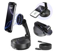 COMITOK Magnetic Auto Face Tracking Stand Tripod MOTA for iPhone Follows Your Movement Hands-Free Video Recording with 360 Degree Holder for Livestreaming, Vlog, Support Tiktok, YouTube - Black