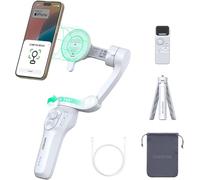 COMITOK MOGO Apple MFI Certified Gimbal Stabilizer for iPhone, Stabilizer for Video Recording, Native Camera Control by Remote Control, Start or Stop Tracking and Setting