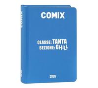Comix - 16 Month Daily Diary, School Diary 2025-2026, with Hardcover, Ideal for Middle and High School, 13 x 17.8 h cm, Avio