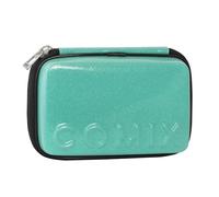 COMIX - School Pencil Case, Maxi Zip Pencil Case for Children and Teenagers, with Stationery Set Included, Hard Cover with Maxi Embossed Logo and Metal Pull, 21 x 14.5h x 6.5 cm, Turquoise, turquoise,