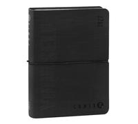 COMIX U YOURSELF 2026-2027 Mini Daily Diary, 16 Months, with Soft Cover Heating, Elastic and 448 Pages, Ideal for School and University, 4.3 x 6 inches, Black