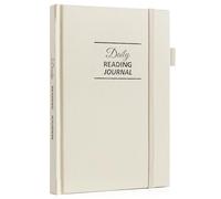 COMKISO Book Lover Reading Journal, 75 Book Diary, Book Tracking Reading Log, A5, Linen Book, Review Diary with TBR Tracker List, Reviews, Challenges, Prompts and