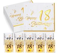 Comkrivy 40 Napkins and 10 Lantern Table Decoration for 18th Birthday, Happy Birthday Table Decoration 18th Birthday Decoration Girl Boy, Decoration 18th Birthday Woman Man, Suitable for Tea Lights