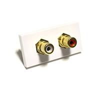 Comlynx Phono RCA Audio Multi Media Faceplate Module Socket Panel Mount Leaded