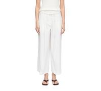 Comma 2180494 Women's Pleated Trousers 7/8, White, 20