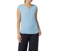 comma Blouse Shirt with Satin Trim, lightblue, 12