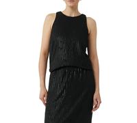 Sleeveless Sequin Blouse Women COMMA Noir 44