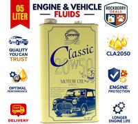 Comma Oil Comma 20W/50 Premium Vintage Classic Motor Oil Car Performance Old Engines 5 Lit