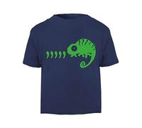 Comma Comma Comma Chameleon Parody Short Sleeve Cotton Toddler t Shirt, 3-4 Years, Navy