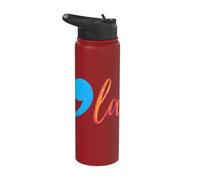 Comma La (Kamala Harris) Election 2024 President Stainless Steel Insulated Water Bottle