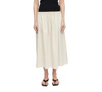 Comma Ladies Skirt - Smocked Cotton Midi Length