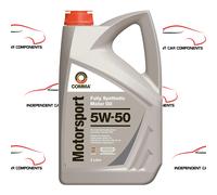 2X Comma Motorsport 5w-50 5w50 Fully Synthetic Racing Car Engine Oil -5L