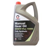 Comma MV MTF Plus 75w80 75W80 Synthetic Manual Transmission Fluid 5 Litres 5L