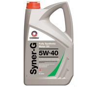 1x Comma Syner-G 5W40 Fully Synthetic 5 Litre Motor Oil Prolong Engine Life