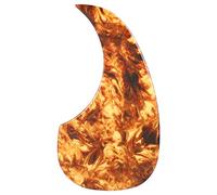 Comma Shape Acoustic Guitar Pickguard, Decorative PVC Self Adhesive Pickguard for Guitar, Scratch Protection Replacement Accessory with Stylish Design for Acoustic Guitar