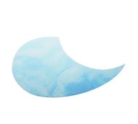 Comma Shape Resin Guitar Pickguard for Acoustic Folk Guitars | Self-adhesive, Thickened Design, Easy Installation, Decoration and Strumming Protection, Blue Wave Finish