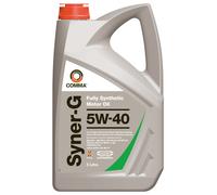 Comma Syner-G 5W40 Fully Synthetic Engine Oil 5L High Performance Motor Oil