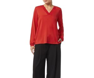 Comma Women's 2158278 Blouse, red, 16