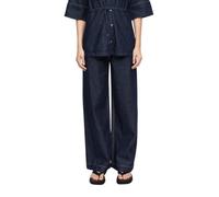 Lightweight Wide Leg Jeans with Patch Pockets High Waist Women COMMA Bleu 46