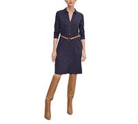 Comma Women's Kleid Kurz Dress, 5976 Navy, 36