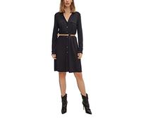Comma Women's Kleid Kurz Dress, 9999 Black, 44